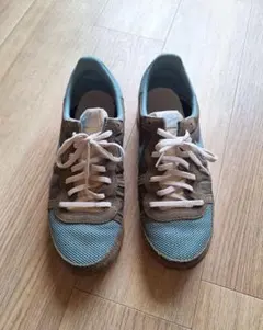 NIKE ランニングシューズ ブラウン/ブルー