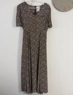 スタイルナンダ　花柄　ワンピース　ブラウンのサムネイル