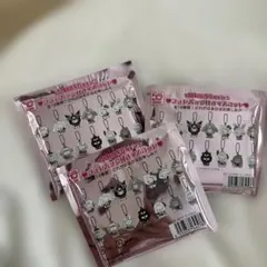 フォトバッジ付きマスコット　サンリオ　いちご新聞　50周年記念3個セット