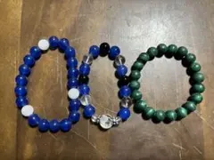 天然石ビーズブレスレット3点セット