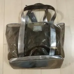 新品タグ付き Armani Exchange クリア ビニール　トートバッグ