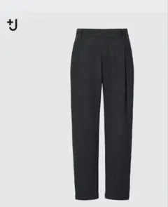 UNIQLO +J ユニクロ ウールブレンドタックパンツ ダークグレー 76㎝