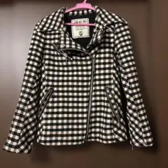 SPIRAL GIRL チェック柄ライダースジャケットのサムネイル