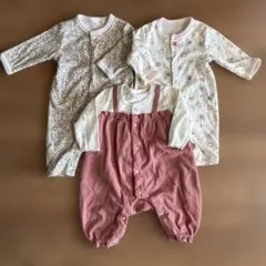 西松屋 薄手カバーオール 3点セット