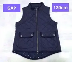 GapKids ネイビー 中綿 ベスト 120 cm