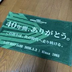 【新品未使用✨】NEC GREEN ROCKETS 40周年記念タオルのサムネイル