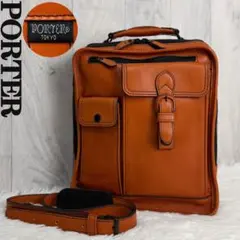 美品♡A4可♡PORTER ポーター 2wayショルダーバッグ 吉田カバン 本革