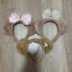 1/20引越し処分ディズニー♡シェリーメイ、ダッフィーカチューシャ３点