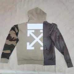 off-white パーカー オフホワイト カモ柄 - メルカリ