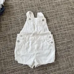 baby GAP ホワイトオーバーオール 12-18ヶ月