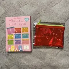 Care Bears ケアベア シークレットエンボスクリアポーチ 赤②