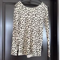 AZUL by moussy ヒョウ柄 長袖Tシャツ S