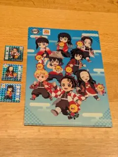 【新品・未使用】鬼滅の刃 非売品 クリアファイルとシールセット