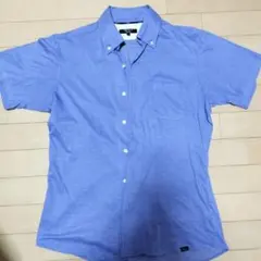 ORIHICA ボタンダウン ポロシャツ Mサイズ 青