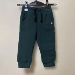 新品GAPギャップベア ベビーキッズ 裏ボアロングパンツ ダークグリーン95cm