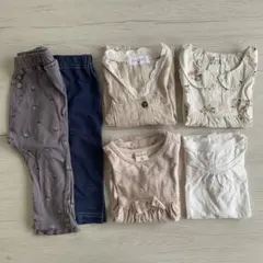 90㎝　女の子　まとめ売り　半袖　レギンス　　ブラウス　ペプラム　パンツ　保育園