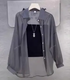 新品☆トップス シースルー シャツ