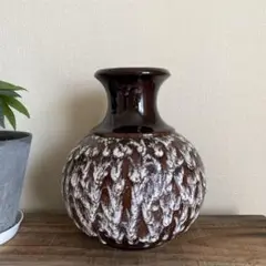 【aseton】90s ヴィンテージ ラッパ オレンジ花瓶 ドイツ ガラス瓶 昭和ビンテージ | OGISHIMA COFFEE Antiques