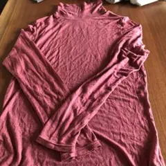 ワイン色Mサイズ 長袖トップスタートル　インナー薄手しまむらレディース