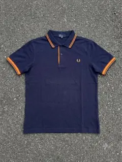 FRED PERRY ポロシャツ ネイビー S オレンジのサムネイル