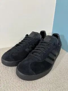 美品 24cm アディダス ガゼル トリプルブラック 黒