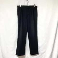 古着 00s GEORGE 2タック チノパン W32 スラックス 黒 y2kのサムネイル