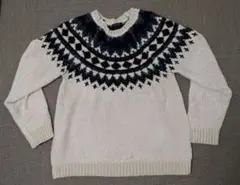 【美品】URBAN RESEARCH ノルディック柄ニット　38　サイズМ