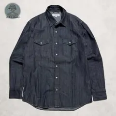 ブラックデニムシャツ