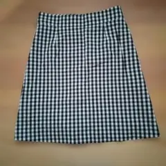 IENA チェック柄 Aラインスカート 38