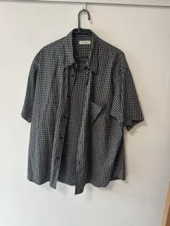 セットアップFREAK'S STORE チェック柄 半袖シャツ 短パンLサイズのサムネイル