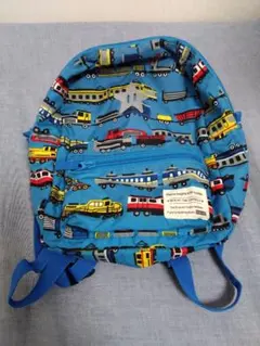 子ども用　リュック　車両デザイン 青