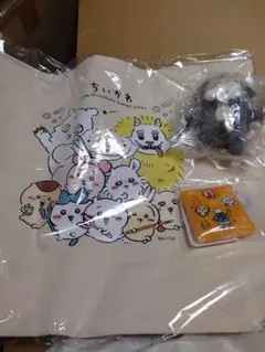 ちいかわ 大きめトートバッグとぬいぐるみとケースの3点セット