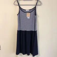 【新品】ニコアンド キャミワンピース ドッキングワンピ インナー ボーダー