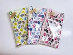 ふわやわダブルガーゼタオルハンカチ　ハンドメイド　【いろんなわんこ】