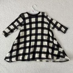 シ*ド様 チェック柄 七分袖ワンピース 100cm