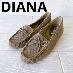 DIANA ダイアナ（22.5）ローファー リボン ベージュのサムネイル