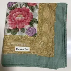 Christian Dior 花柄ハンカチ