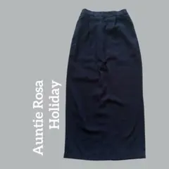 黒タイトスカート タック入り M ポケットあり 無地 シンプル