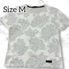 美品✨ブラックレーベルクレストブリッジ ボタニカル柄 半袖Tシャツ ホワイト M