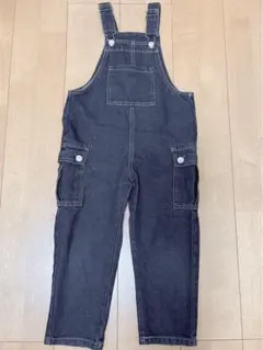 ダークブルー デニム オーバーオール 6Y(110〜116)
