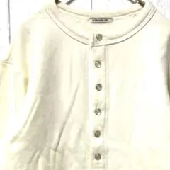 ページボーイ アイボリー M スナップボタン カーディガン コットン 綿100%