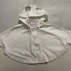 familiar フード付きポンチョ ⭐︎ホワイト⭐︎