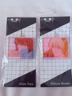 アクリルキーホルダー　ヒカルの碁原画展　進藤ヒカル　塔矢アキラ　2個セット