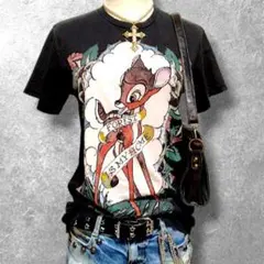 Ed Hardy×DisneyバンビT黒D24USA製Y2K平成ギャル希少00sのサムネイル