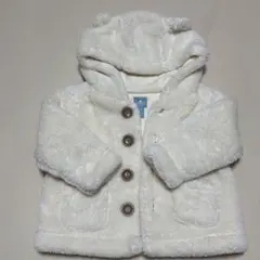 babyGap クマ耳　ホワイトフード付きアウター 12-18months