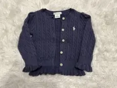値下げ★Ralph Lauren ネイビー カーディガン 12M