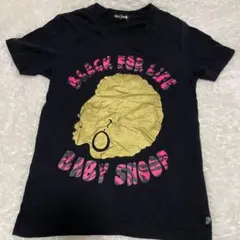 BABY SHOOP　ベビーシュープ　ロゴ　Tシャツ　アフロガール　ブラックのサムネイル