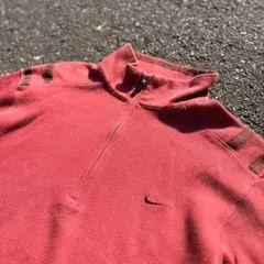 00s NIKE ハーフジップ スウェット archive CITY 短丈