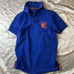 ポロ　ラルフローレン　カスタムフィット ポロシャツ S 青