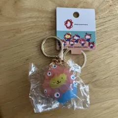 万博　ミャクミャク　クリアカラーキーホルダー　ポムポムプリン